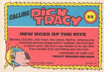 1990 O-Pee-Chee Dick Tracy Movie #35 New Boss of the Ritz Back