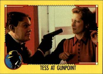 1990 O-Pee-Chee Dick Tracy Movie #78 Tess at Gunpoint Front