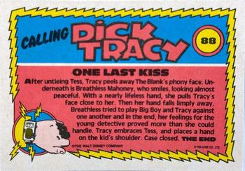 1990 O-Pee-Chee Dick Tracy Movie #88 One Last Kiss Back