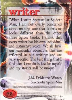 1998 Marvel Creators Collection #52 Spider-Man Back