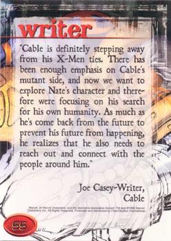 1998 Marvel Creators Collection #55 Cable Back
