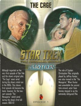 1999 Rittenhouse Star Trek In Motion Premiere Edition #2 The Cage Back