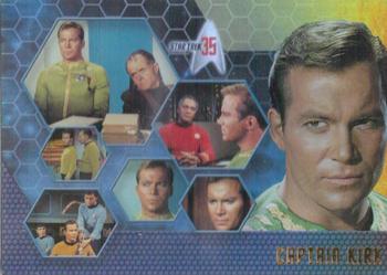 2001 Rittenhouse Star Trek 35th Anniversary HoloFEX #4 Captain Kirk Front