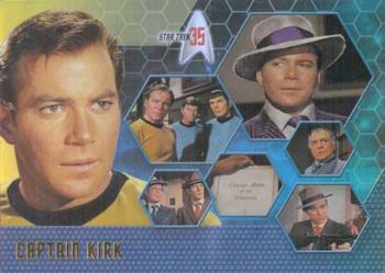2001 Rittenhouse Star Trek 35th Anniversary HoloFEX #8 Captain Kirk Front