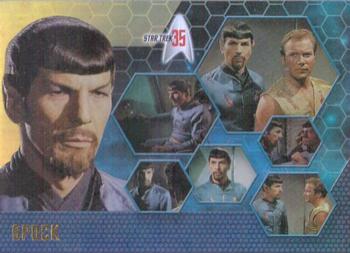2001 Rittenhouse Star Trek 35th Anniversary HoloFEX #16 Spock Front