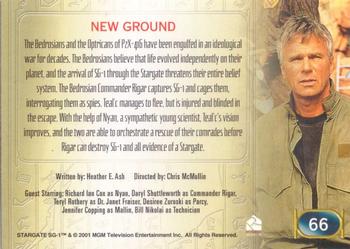 2001 Rittenhouse Stargate SG-1 Premiere Edition #66 New Ground Back