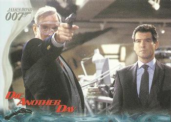2002 Rittenhouse James Bond Die Another Day #33 Q demonstrates a wide range of high-tech gadgets Front