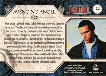 2003 Rittenhouse The Complete Highlander (TV) #22 Avenging Angel Back