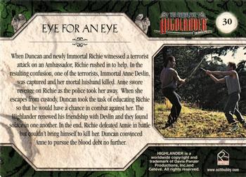 2003 Rittenhouse The Complete Highlander (TV) #30 Eye for an Eye Back