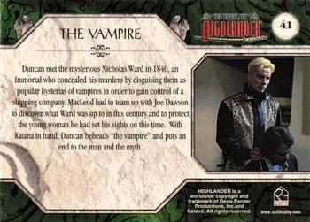 2003 Rittenhouse The Complete Highlander (TV) #41 The Vampire Back