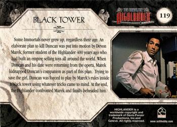 2003 Rittenhouse The Complete Highlander (TV) #119 Black Tower Back