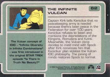 2003 Rittenhouse Star Trek: The Complete Star Trek: Animated Adventures  #62 Captain Kirk tells Keniclius that no peacekeep Back