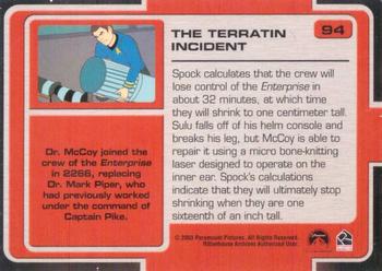 2003 Rittenhouse Star Trek: The Complete Star Trek: Animated Adventures  #94 Spock calculates that the crew will lose contr Back