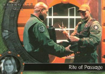 2003 Rittenhouse Stargate SG-1 Season 5 #20 On Hanka, SG-1 finds Nirrti's underground lab. Front