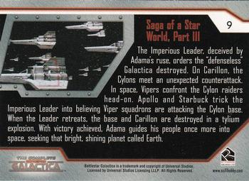 2004 Rittenhouse The Complete Battlestar Galactica #9 The Imperious Leader, deceived by Adama's rus Back