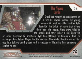 2004 Rittenhouse The Complete Battlestar Galactica #32 Starbuck regains consciousness in a fire-lit Back