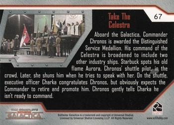 2004 Rittenhouse The Complete Battlestar Galactica #67 Aboard the Galactica, Commander Chronos is a Back