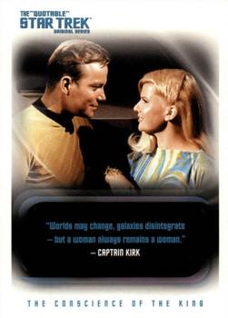2004 Rittenhouse The Quotable Star Trek Original Series #3 Captain Kirk: The Conscience of the King Front