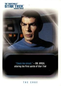 2004 Rittenhouse The Quotable Star Trek Original Series #7 Mr. Spock: The Cage Front
