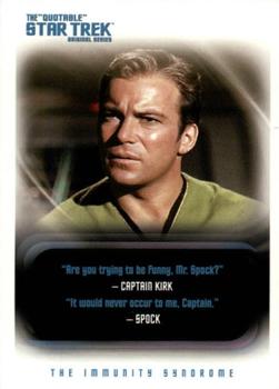 2004 Rittenhouse The Quotable Star Trek Original Series #8 Captain Kirk/Spock: The Immunity Syndrome Front