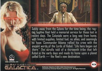 2005 Rittenhouse Battlestar Galactica Premiere Edition #63 The Thirteenth Tribe Back