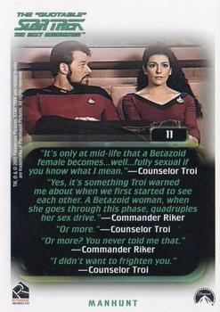 2005 Rittenhouse The Quotable Star Trek: The Next Generation #11 The Child Back