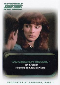 2005 Rittenhouse The Quotable Star Trek: The Next Generation #16 Encounter at Farpoint, Part I Front
