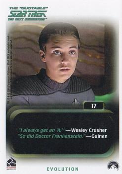 2005 Rittenhouse The Quotable Star Trek: The Next Generation #17 New Ground Back