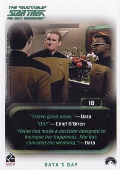 2005 Rittenhouse The Quotable Star Trek: The Next Generation #18 The Naked Now Back