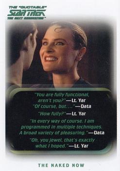 2005 Rittenhouse The Quotable Star Trek: The Next Generation #18 The Naked Now Front