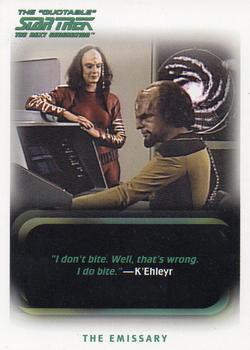 2005 Rittenhouse The Quotable Star Trek: The Next Generation #22 The Emissary Front