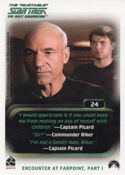 2005 Rittenhouse The Quotable Star Trek: The Next Generation #24 Justice Back