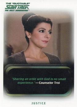 2005 Rittenhouse The Quotable Star Trek: The Next Generation #24 Justice Front