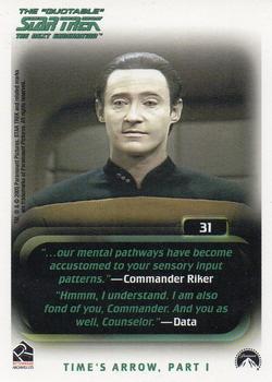 2005 Rittenhouse The Quotable Star Trek: The Next Generation #31 Up the Long Ladder Back