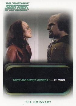 2005 Rittenhouse The Quotable Star Trek: The Next Generation #32 The Emissary Front
