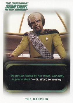 2005 Rittenhouse The Quotable Star Trek: The Next Generation #34 The Dauphin Front
