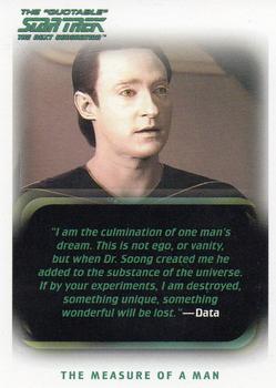 2005 Rittenhouse The Quotable Star Trek: The Next Generation #42 The Measure of a Man Front