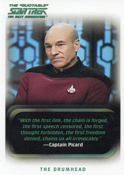2005 Rittenhouse The Quotable Star Trek: The Next Generation #45 The Drumhead Front