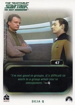 2005 Rittenhouse The Quotable Star Trek: The Next Generation #47 The Loss Back
