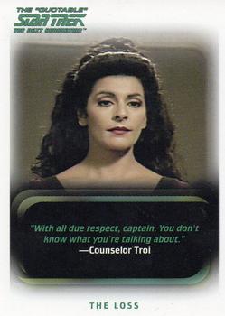 2005 Rittenhouse The Quotable Star Trek: The Next Generation #47 The Loss Front