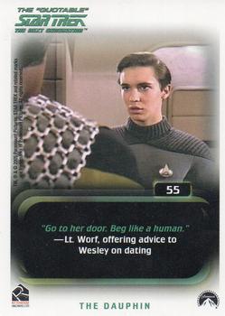 2005 Rittenhouse The Quotable Star Trek: The Next Generation #55 The Dauphin Back