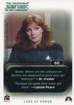 2005 Rittenhouse The Quotable Star Trek: The Next Generation #60 The Naked Now Back