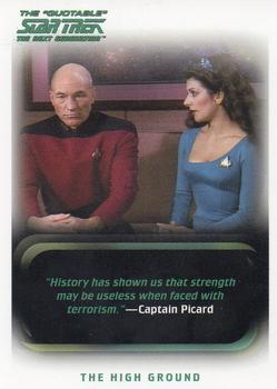 2005 Rittenhouse The Quotable Star Trek: The Next Generation #66 The High Ground Front