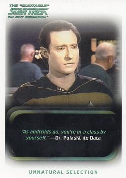 2005 Rittenhouse The Quotable Star Trek: The Next Generation #70 Unnatural Selection Front