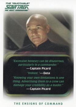 2005 Rittenhouse The Quotable Star Trek: The Next Generation #78 The Ensigns of Command Front