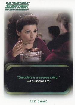 2005 Rittenhouse The Quotable Star Trek: The Next Generation #86 The Game Front