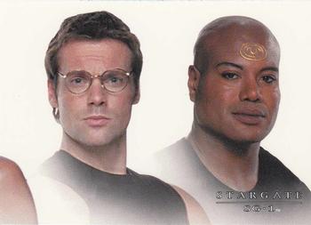 2005 Rittenhouse Stargate SG-1 Season 7 #3 (Jackson, Teal'c; title triptych) Front