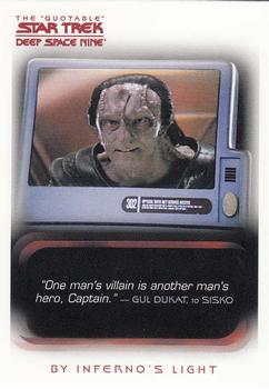 2007 Rittenhouse The Quotable Star Trek Deep Space Nine #80 By Inferno's Light Front