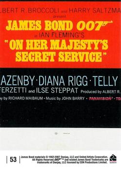 2007 Rittenhouse The Complete James Bond 007 #53 Tracy Di Vicenzo Back