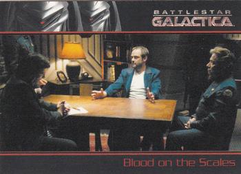 2009 Rittenhouse Battlestar Galactica Season Four #43 Tigh and Adama are captured and brought before Front
